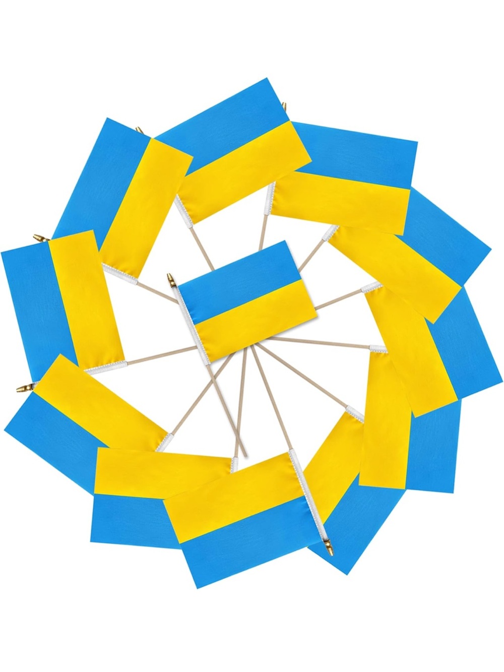Ukrainian Hand Held Flags 🇺🇦